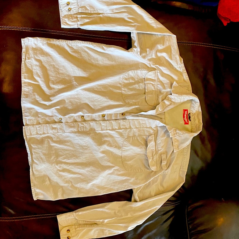 Wranglers Khaki Button-down shirt